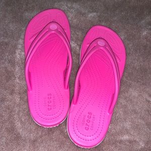 Croc flip flops